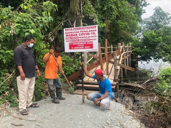 elak penularan covid-19, jambatan viral di kelantan ditutup sementara