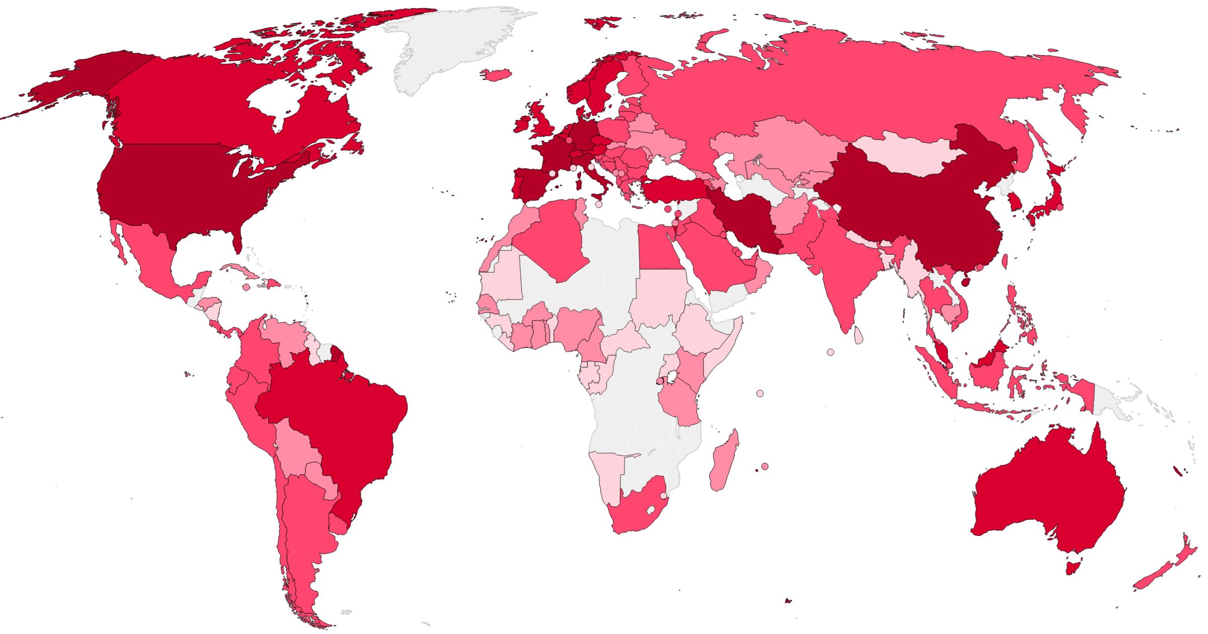 kini lebih 422 ribu kes positif dengan 13 ribu kes kritikal covid-19 diseluruh dunia!