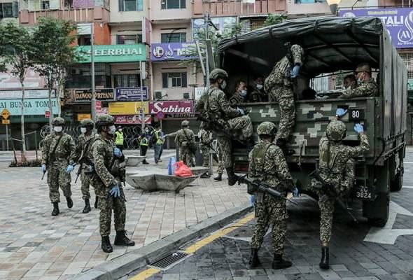 dua bangunan di jalan masjid india dikenakan perintah kawalan pergerakan diperketatkan