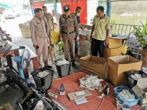 jijik! ada kilang haram kitar semula topeng muka terpakai di thailand