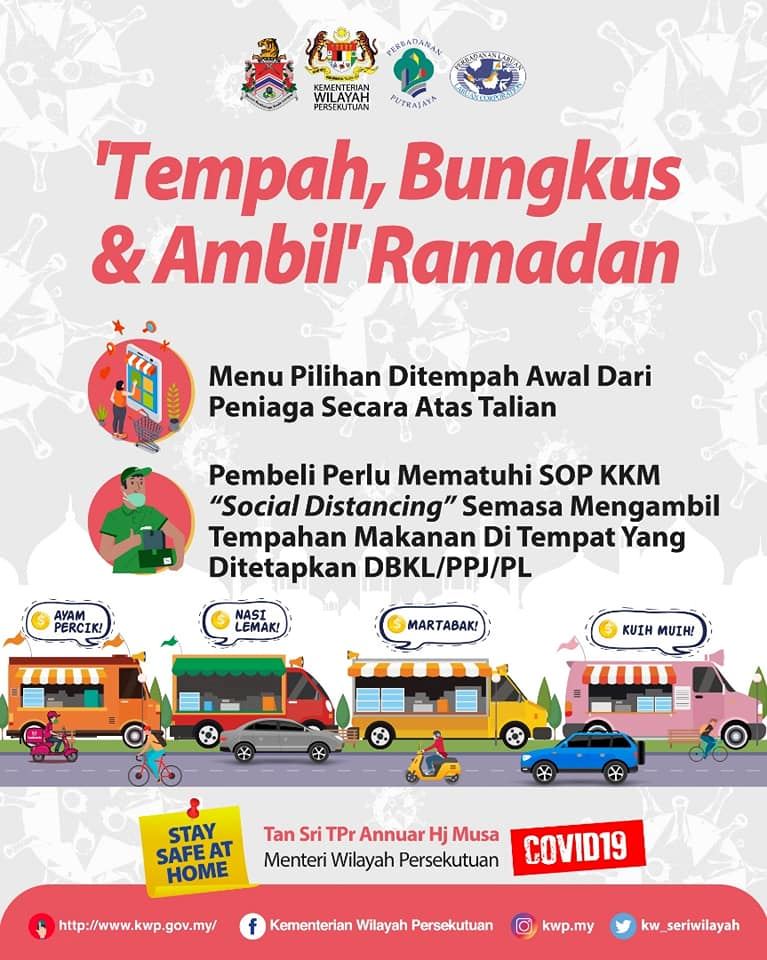 tiada lagi bazar ramadan di kl, putrajaya dan labuan tahun ini
