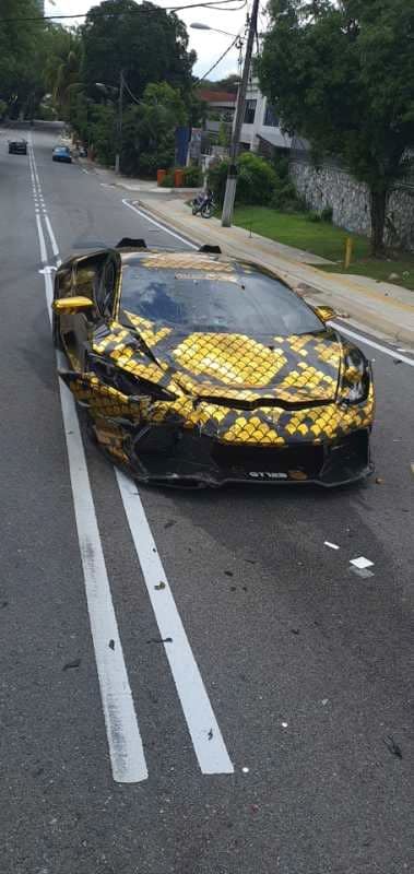 pemilik lamborghini murah hati ganti kereta lain lepas kemalangan dengan viva