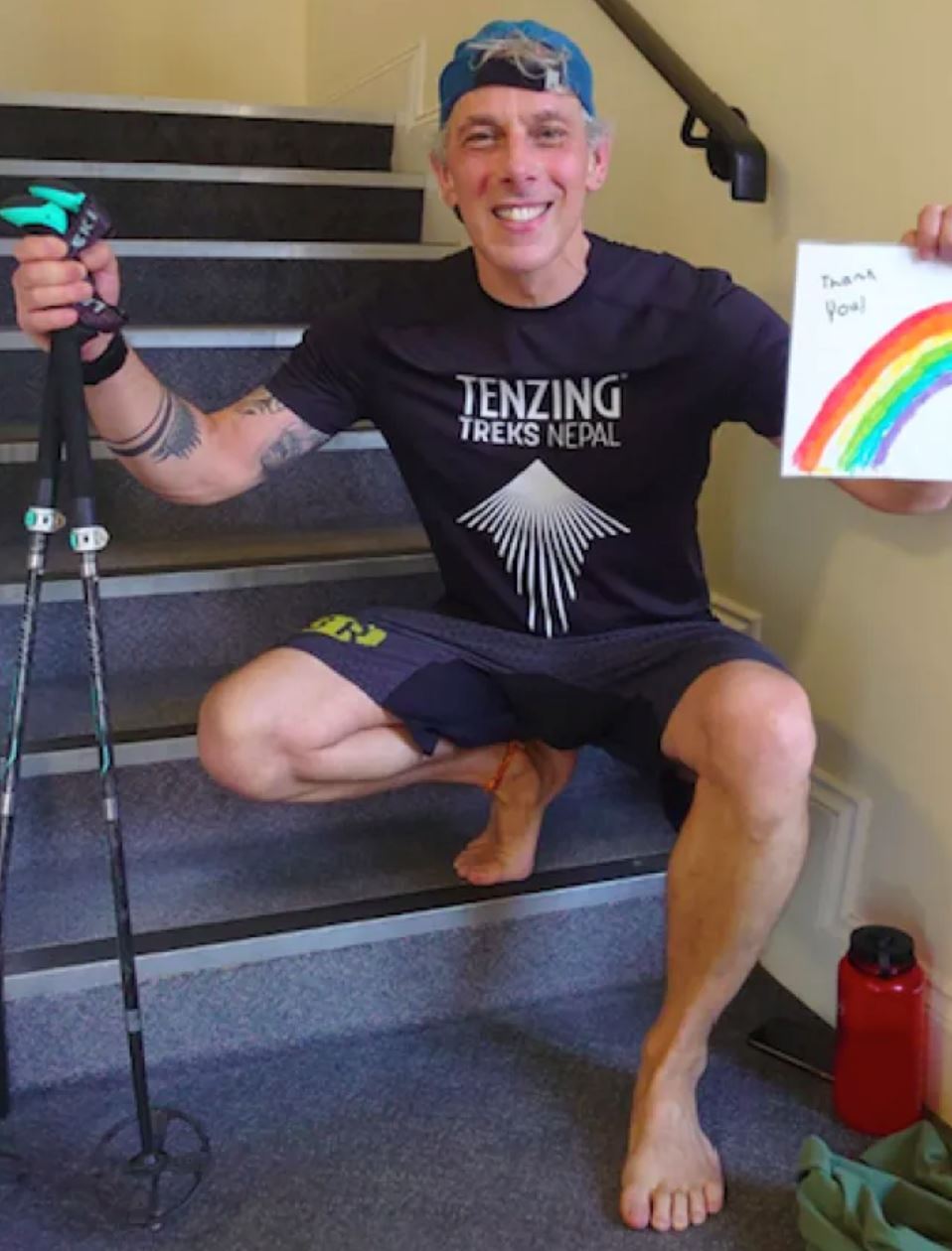 lelaki 51 tahun daki everest dengan hanya turun naik tangga rumah