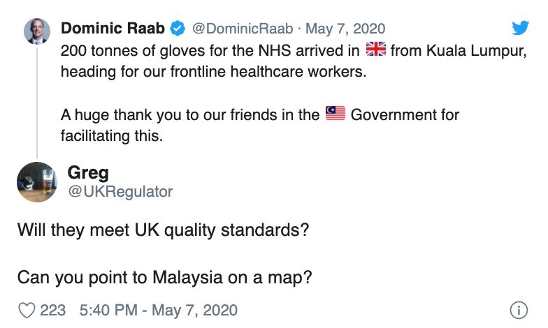 warga uk kena sekolah lepas persoalkan kualiti gloves buatan malaysia