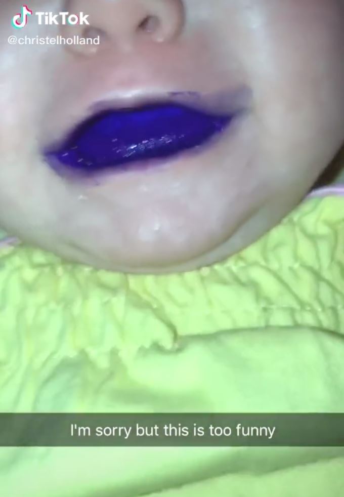 didakwa telan pen sharpie, ibu jelaskan kenapa mulut bayi warna ungu