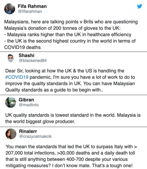 warga uk kena sekolah lepas persoalkan kualiti gloves buatan malaysia