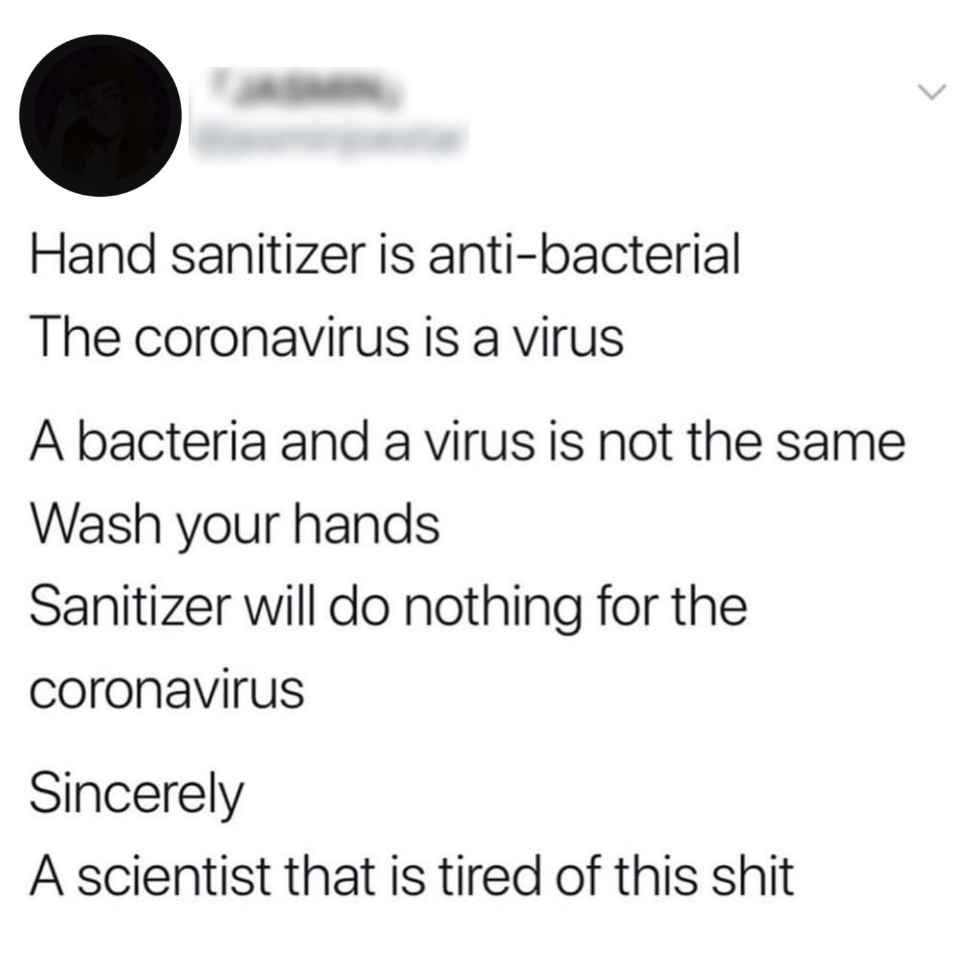 tular konon hand sanitiser tak boleh guna lawan coronavirus, dr. amalina jawab persoalan warganet