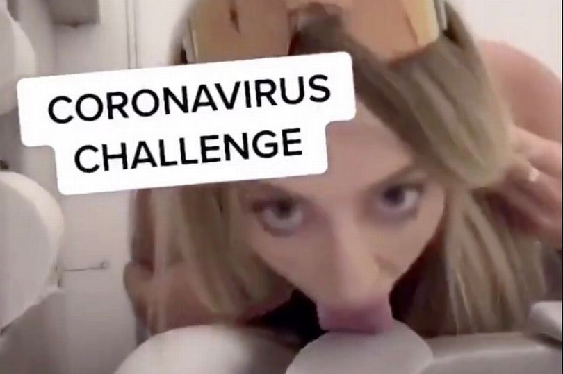 pengguna tiktok dikecam buat cabaran koronavirus sambil jilat mangkuk tandas