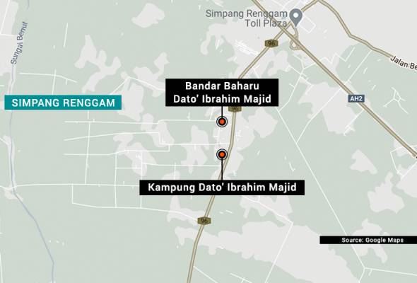penduduk dua kampung di simpang renggam kini tak boleh keluar rumah langsung