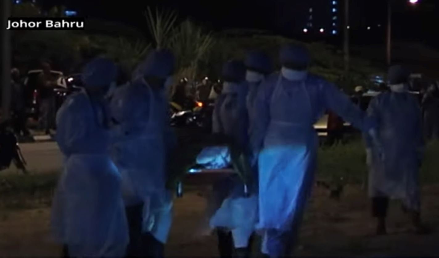 jenazah mangsa covid-19 selamat dikebumi di johor bahru, isteri dan anak tak dibenarkan terlibat