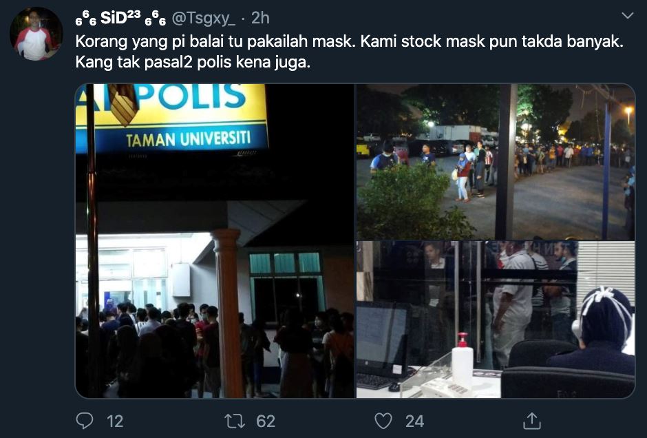 arahan isi borang ditarik balik sementara waktu, jangan serbu balai polis! 