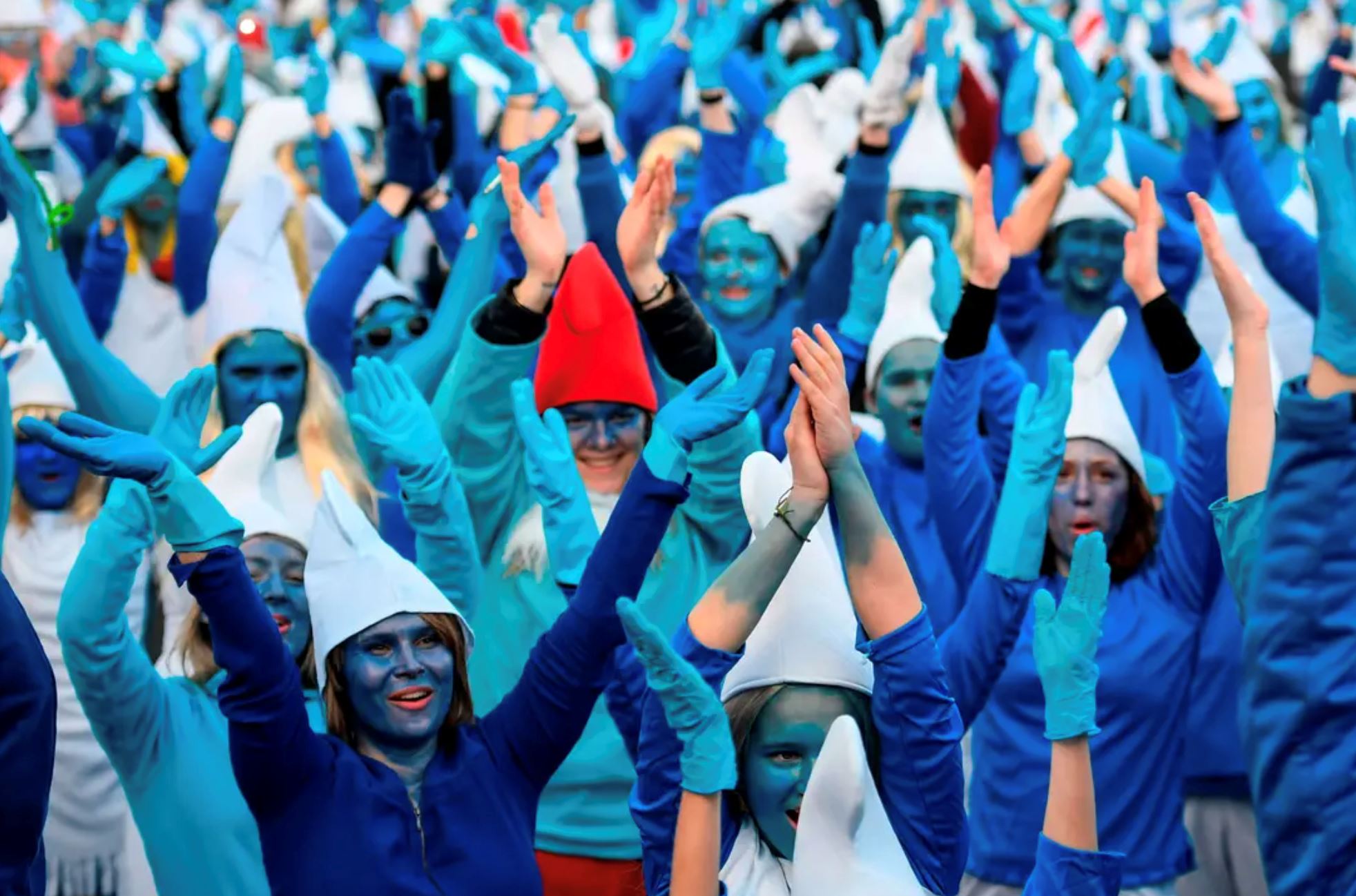 3,500 manusia sanggup kumpul demi perhimpunan smurf walau covid-19 tular