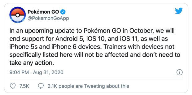 jutaan pengguna pokemon go akan terjejas dengan update terbaru 
