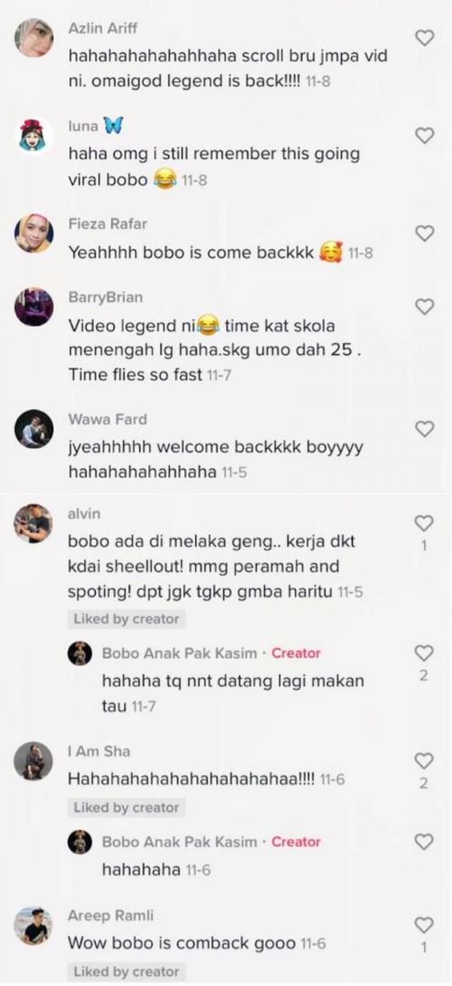 pernah cetus fenomena parodi tahun 2013, bobo kembali di tiktok!