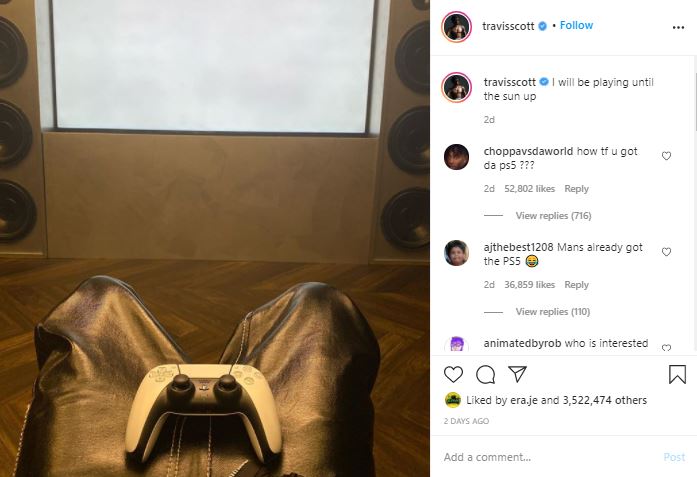 penyanyi rap as miliki playstation 5 sebulan sebelum ia dilancarkan?