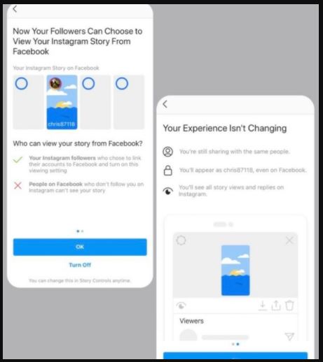 rakan di facebook kini sudah boleh lihat instagram stories anda