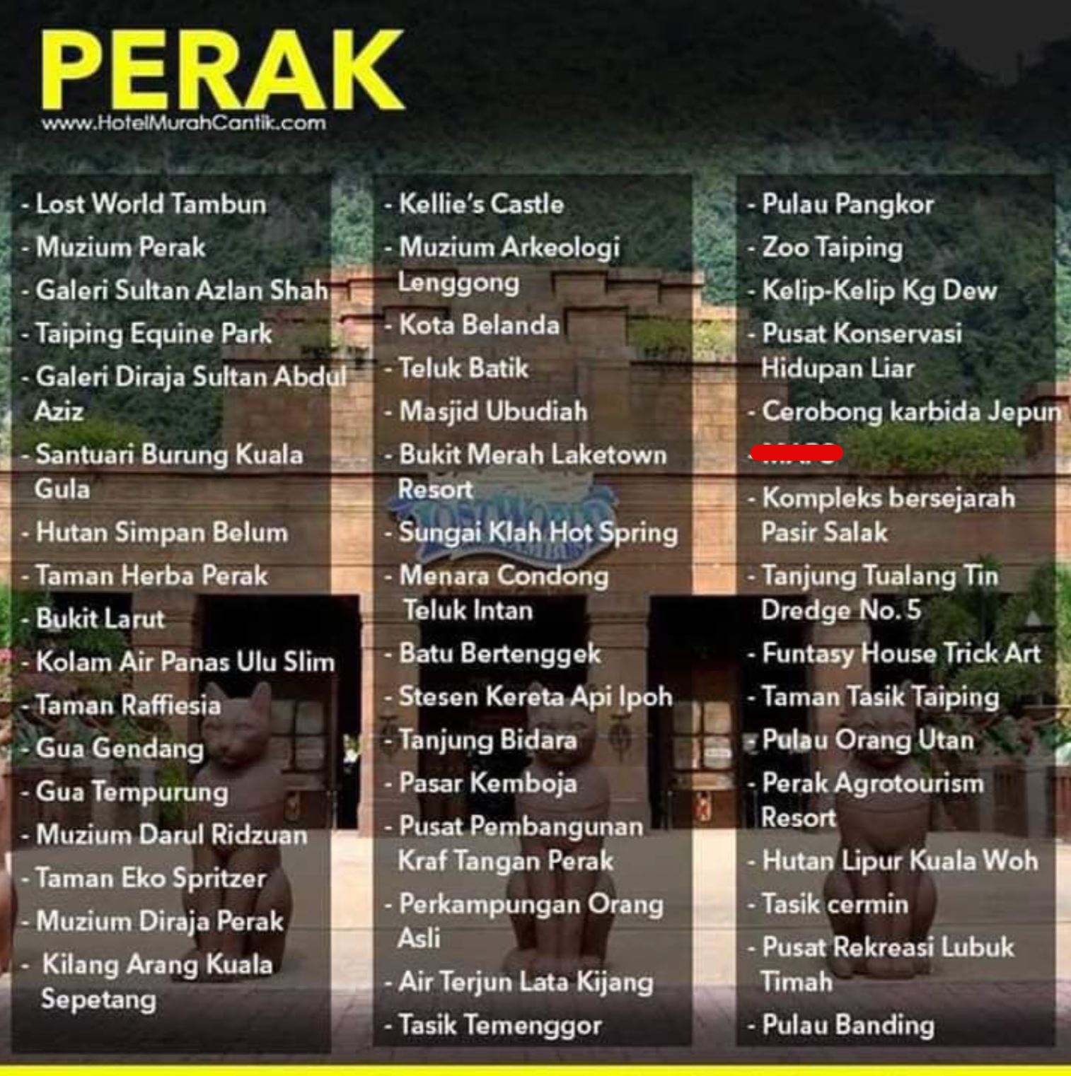 senarai tempat wajib singgah kalau pergi travel dalam malaysia