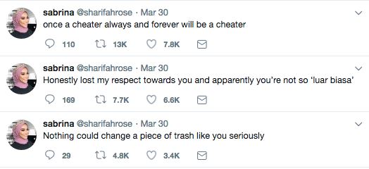 bekas kekasih dedah ismail izzani pernah curang 6 kali semasa dengannya