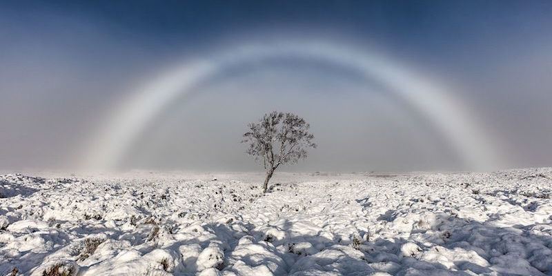 cantiknya bila pertama kali tengok pelangi warna putih!