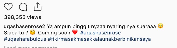 “fikir masak-masak kalau nak jadikan saya isteri..” – uqasha senrose