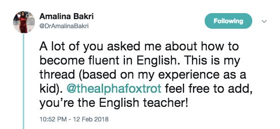 dr amalina bakri kongsi 4 tips mudah nak power bahasa inggeris