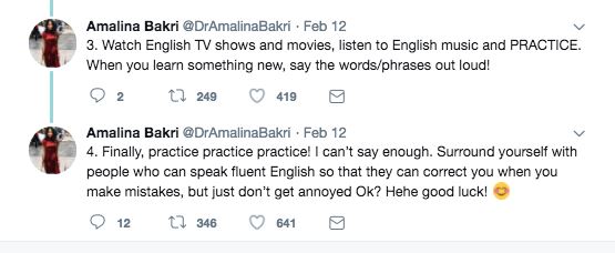 dr amalina bakri kongsi 4 tips mudah nak power bahasa inggeris