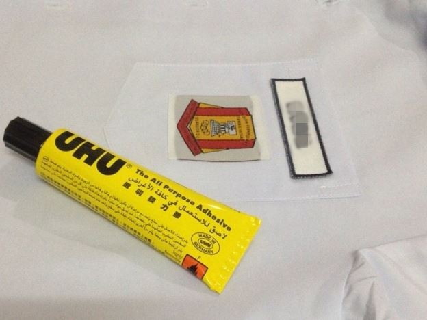 tak perlu susah jahit, ni cara sempoi tampal lencana sekolah