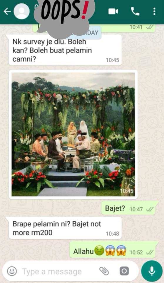 semua berebut nak pelamin macam yuna, tapi bila tanya bajet ? alahai
