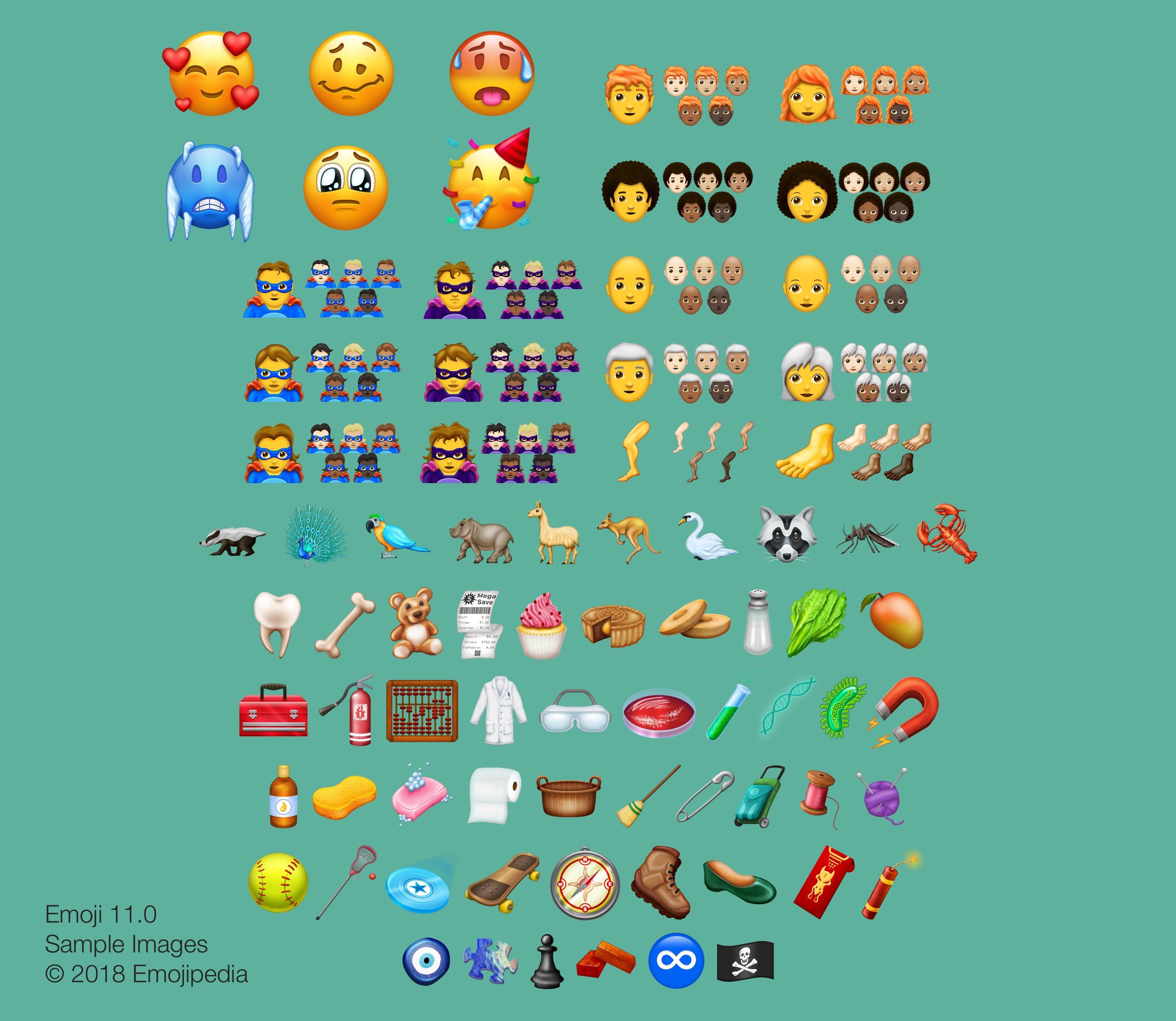 tak sabarnya nak tunggu 157 emoji baru tahun ni !