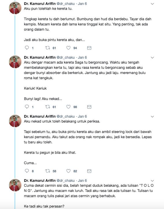 doktor ni cerita pengalaman seram di parkir ada suara minta tolong, tapi..