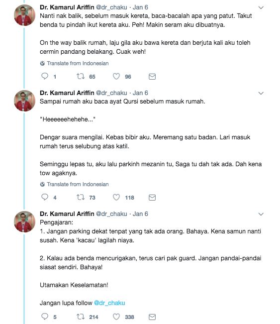 doktor ni cerita pengalaman seram di parkir ada suara minta tolong, tapi..
