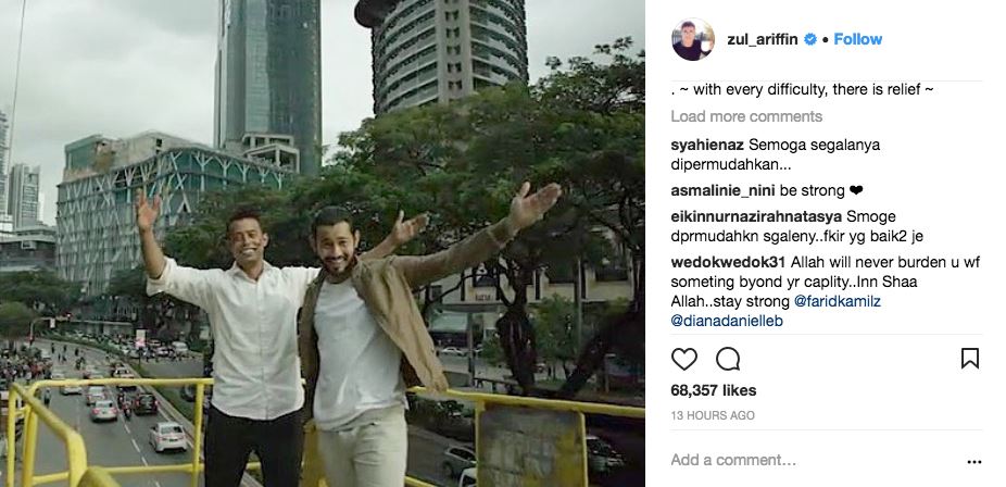 makin ramai artis beri sokongan pada farid dan diana