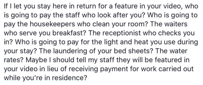 bila insta famous tebal muka minta penginapan percuma di hotel, ni respond hotel tu