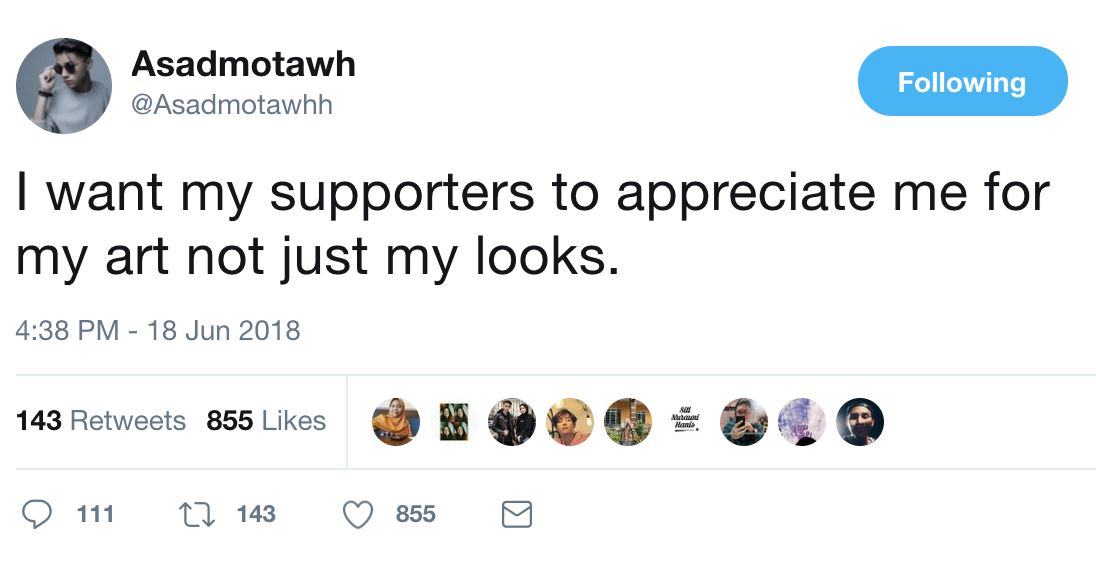 “kalau haqiem berhenti menyanyi, saya pun mungkin berhenti” – as’ad motawh