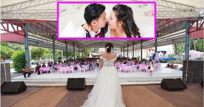 pengantin perempuan kahwin seorang diri sebab pengantin lelaki cabut lari