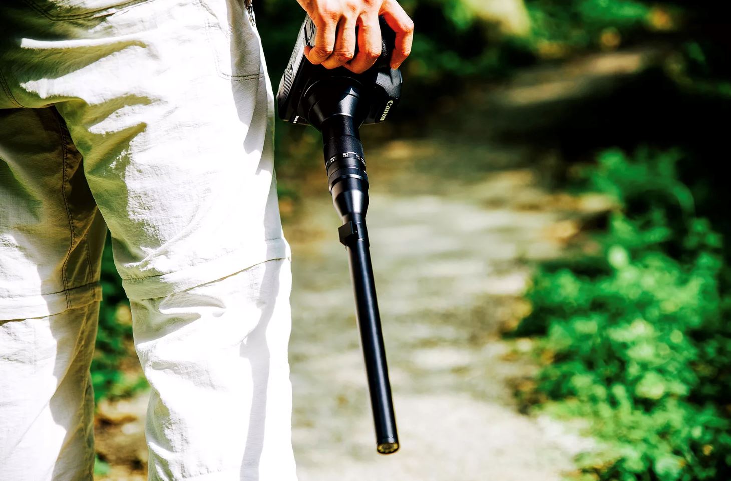 guna lens panjang ni untuk tengok view dari mata serangga