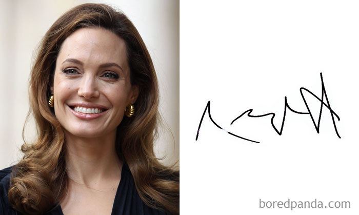 stylo betul semua tandatangan selebriti popular ni. tapi angelina jolie punya sign ?