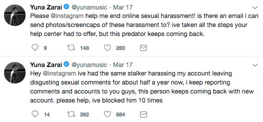 kerap diganggu, yuna mohon bantuan 