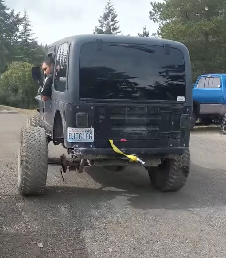 degil nak juga bawa jeep yang brek rosak, last sekali menyesal