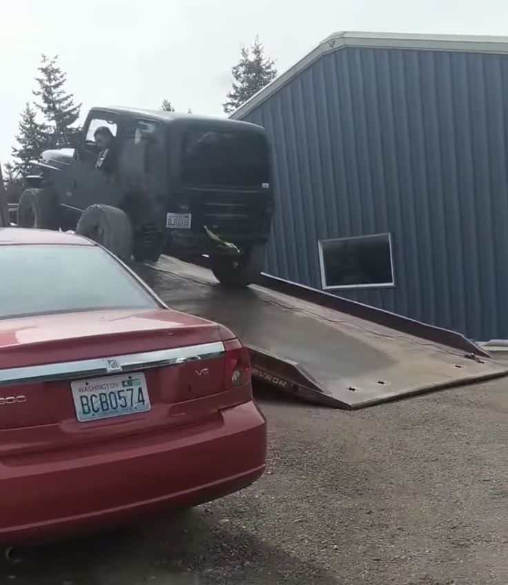 degil nak juga bawa jeep yang brek rosak, last sekali menyesal