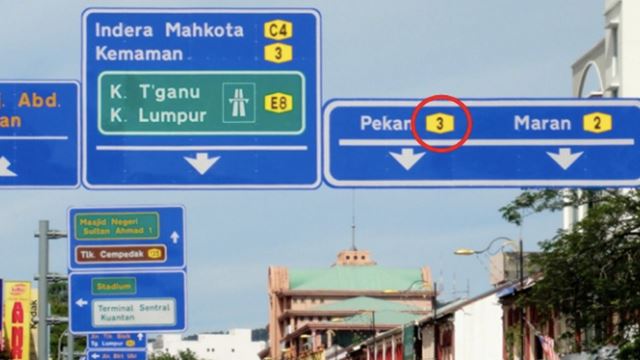 Apa Maksud Warna, Huruf Dan Nombor Berbeza Pada Signboard 