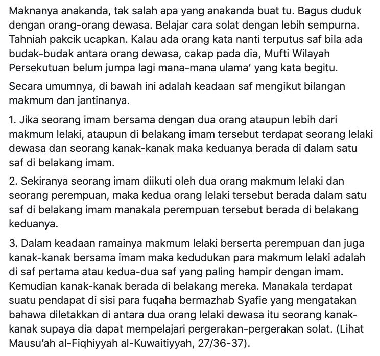 tak puas hati dihalau dari saf pertama, kanak-kanak tulis surat, 