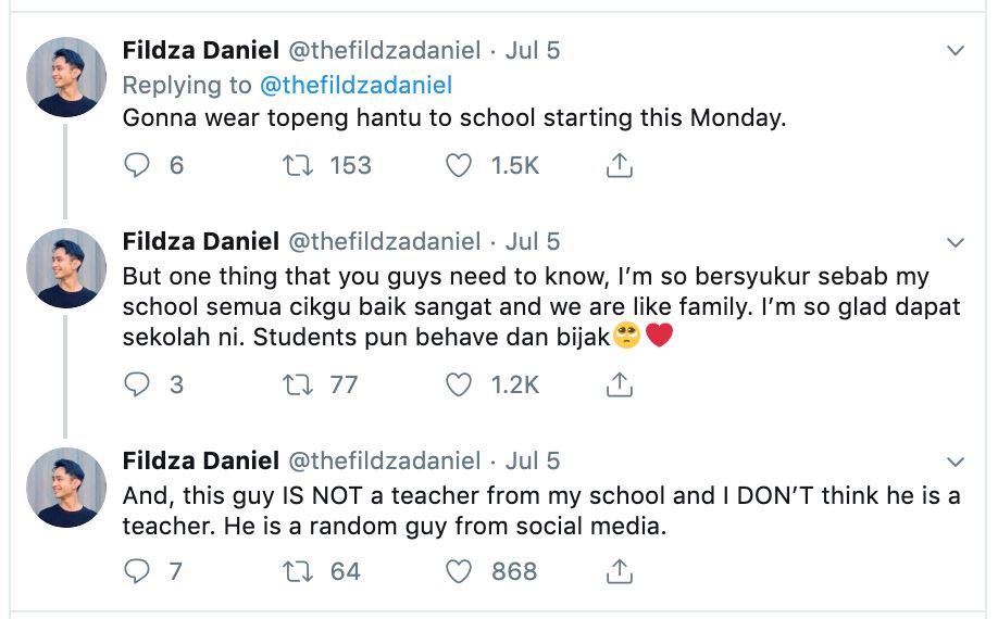 gara-gara ditegur macam model, guru praktikal mahu pakai topeng pergi sekolah