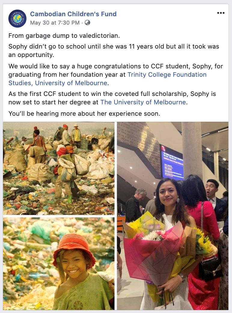 dulu kutip sampah, kini terima scholarship penuh ke universiti melbourne