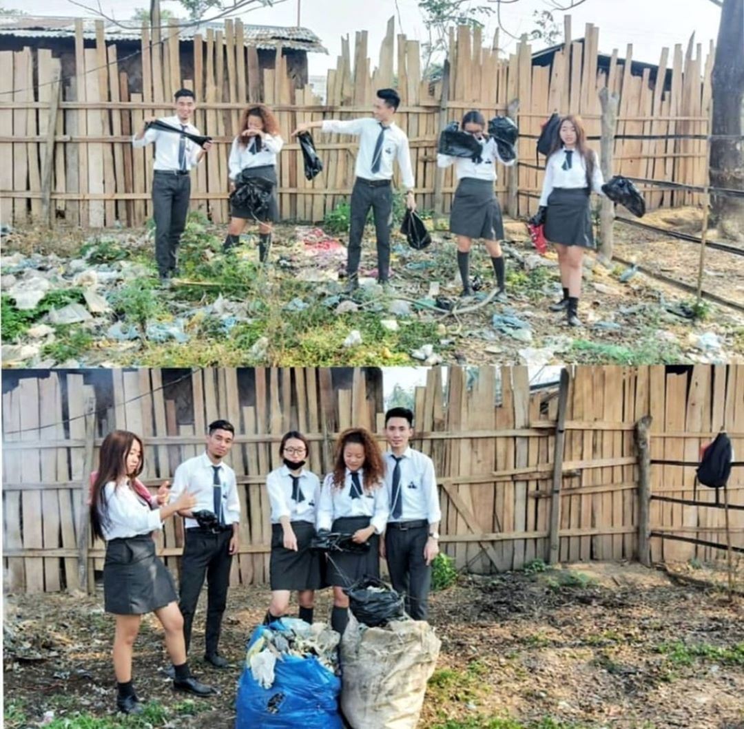 trash challenge, trend baru di laman sosial dapat respon positif