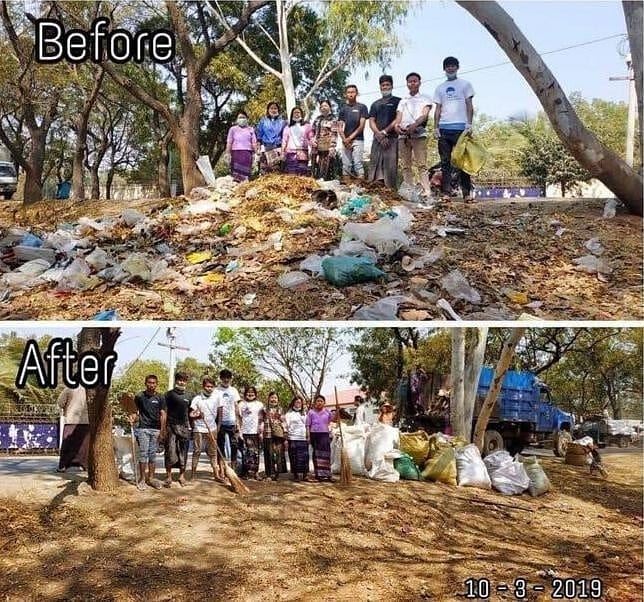 trash challenge, trend baru di laman sosial dapat respon positif
