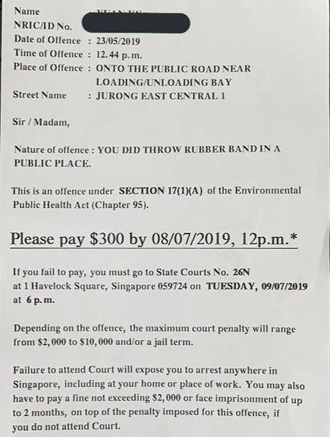 lelaki jentik getah pada jalan raya kena saman rm900