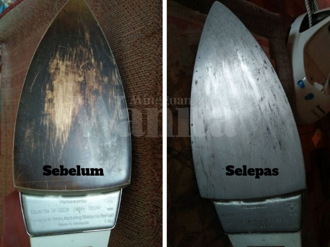 petua berkesan hilangkan kesan terbakar pada seterika guna panadol