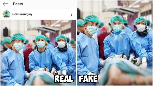 awas scammer menyamar jadi doktor di hospital ipoh, photoshop muka konon nampak real