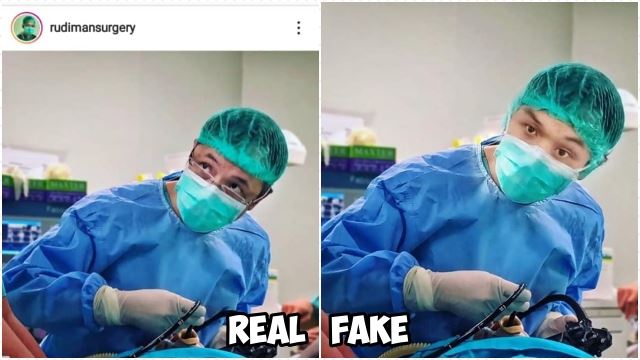 awas scammer menyamar jadi doktor di hospital ipoh, photoshop muka konon nampak real
